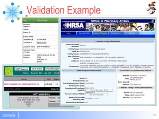 Validation Example 