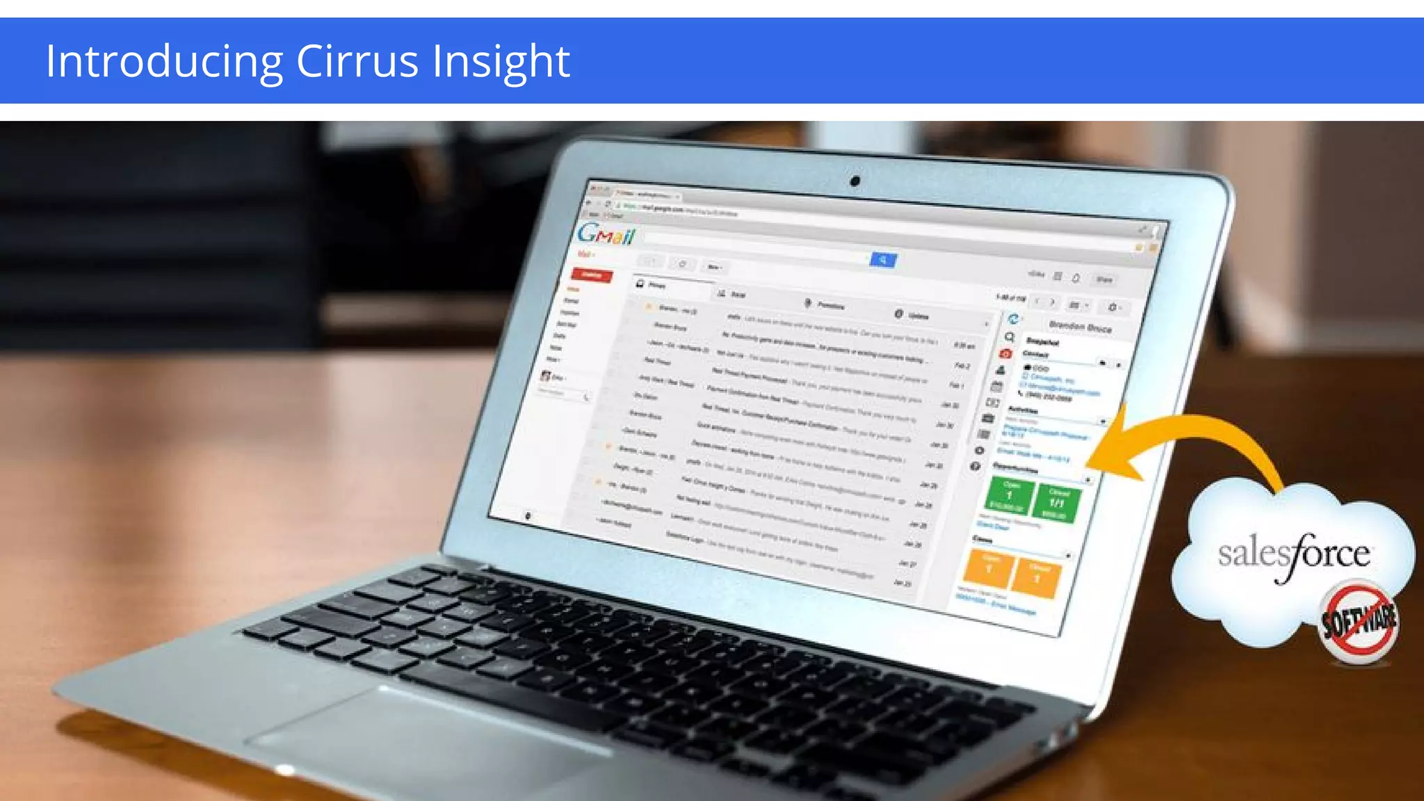 Google confidential | Do not distribute
Integrate your business apps
Reduce cost and complexity, super-charge collaborationIntroducing Cirrus Insight
 