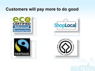 Customers will pay more to do good
 