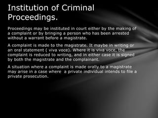Charges, Criminal Procedure,Criminal Law, Arrests,Kenya | PPTX