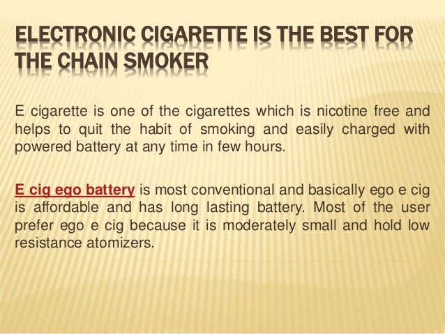 Charge Your Electronic Cig Through Ego Battery Easily