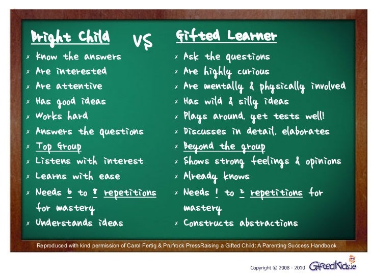 21 Bright Child Vs Gifted