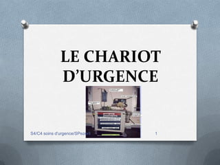 LE CHARIOT
              D’URGENCE


S4/C4 soins d'urgence/SPezeril   1
 