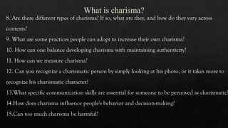 Charisma Types A presentation about charisma with discussion questions.pptx