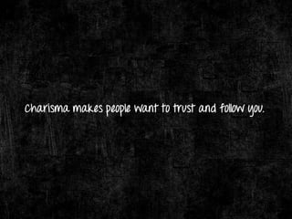 Charisma & Its Components