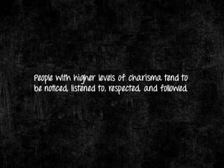 Charisma & Its Components