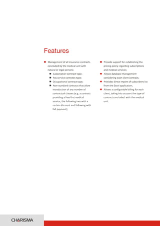 Charisma Medical Software | PDF