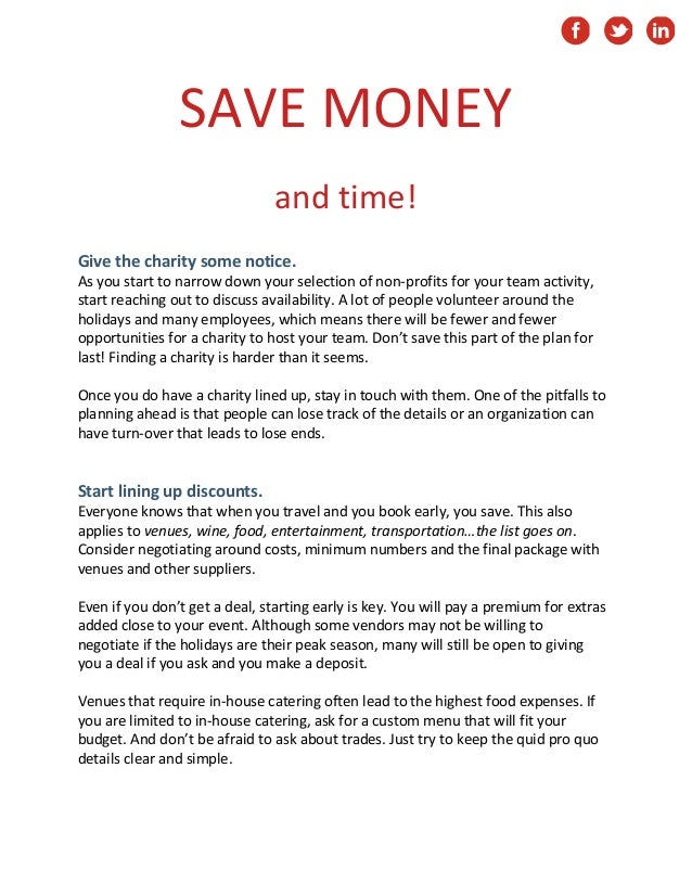 plan a company holiday charitable activity teambonding