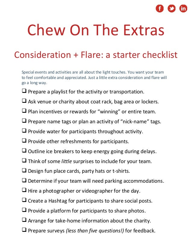 party planner checklist