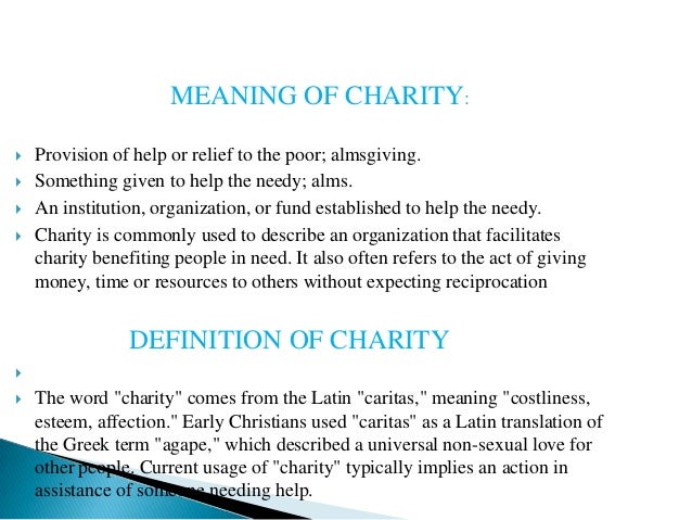 Charity