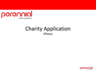 Charity Application iPhone 