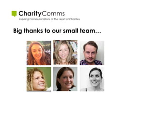 Big thanks to our small team…

 