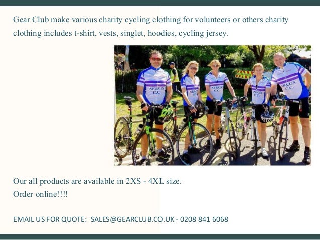 charity cycling clothing