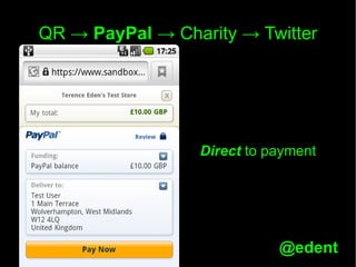 Charity hack   qr codes