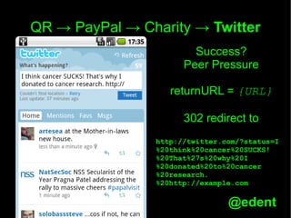 Charity hack   qr codes