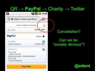 Charity hack   qr codes