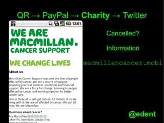 Charity hack   qr codes