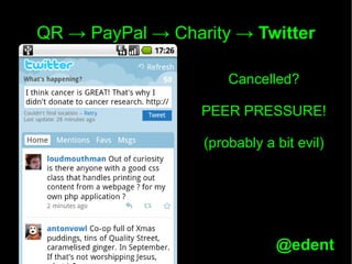 Charity hack   qr codes