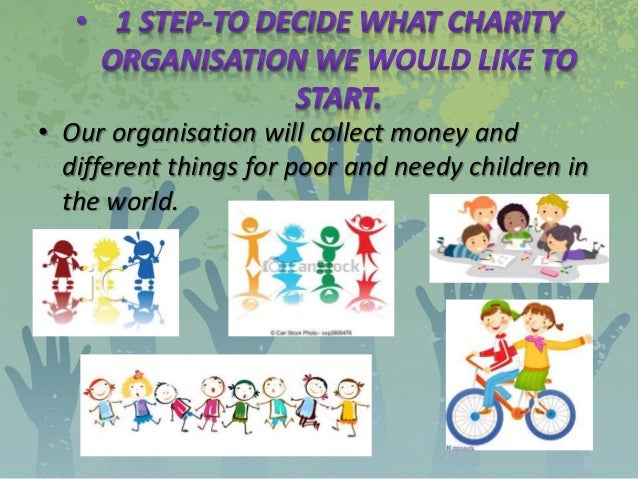 A charity organization I would like to start