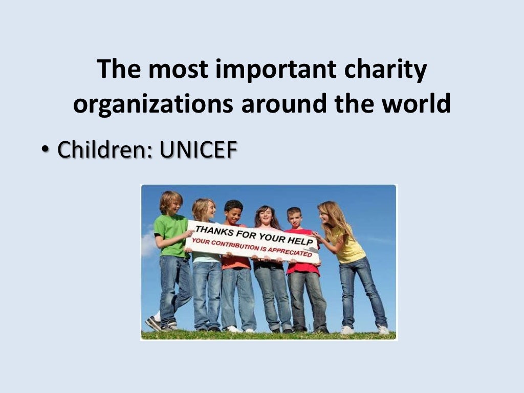 Charity organizations