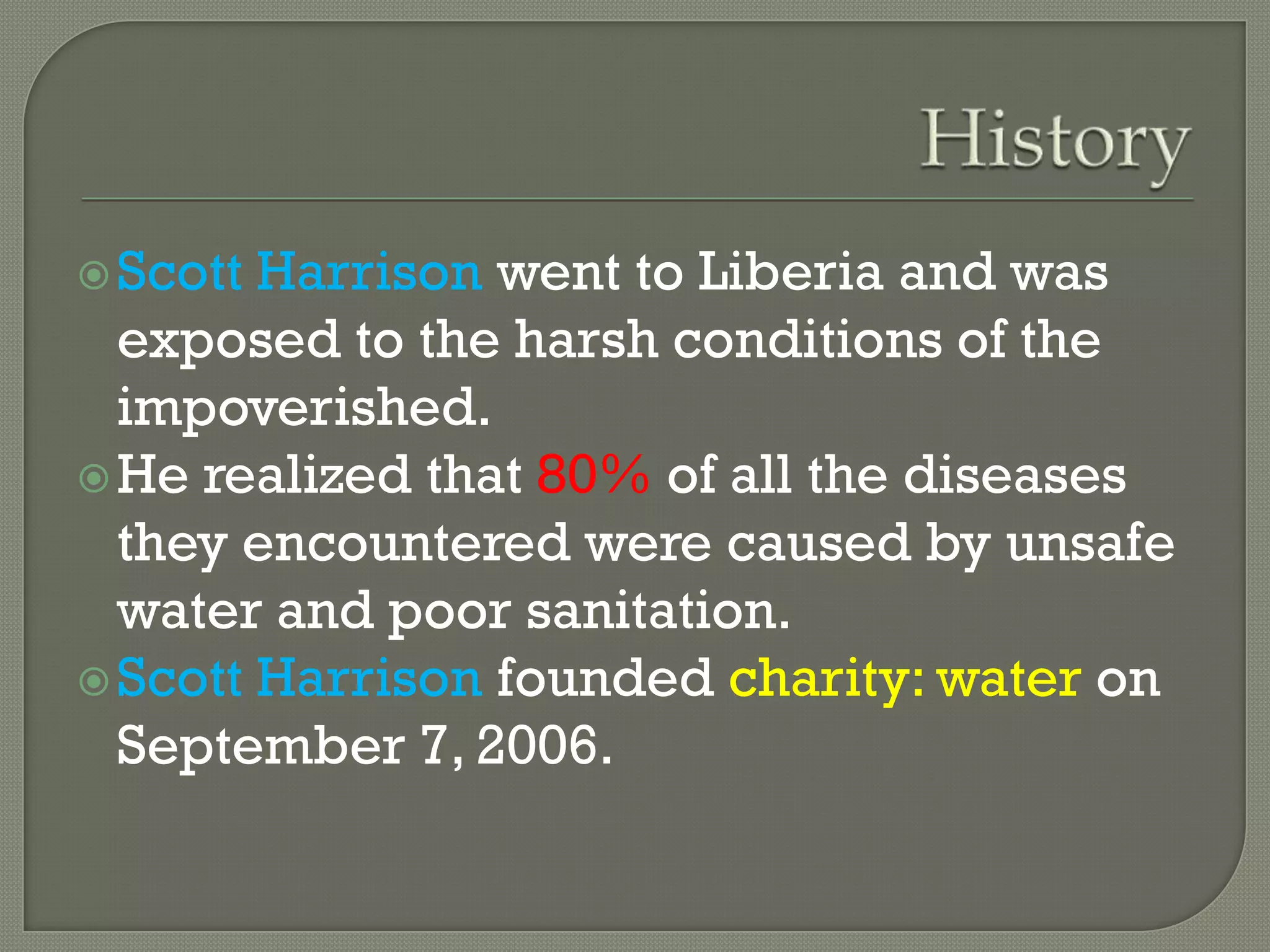 Charity water (liang wei,justin,remy) | PPTX