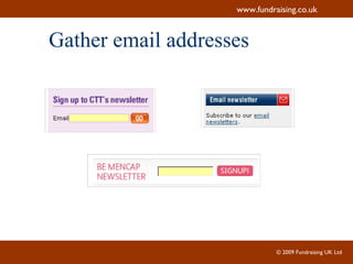 Gather email addresses 