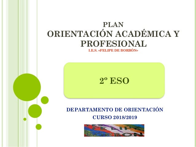 Plan De Orientacion Academica Y Profesional 2Âº Eso