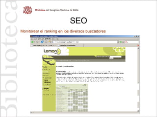 SEO Monitorear el ranking en los diversos buscadores 