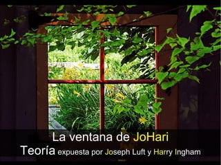 La ventana de JoHari
Teoría expuesta por Joseph Luft y Harry Ingham
 