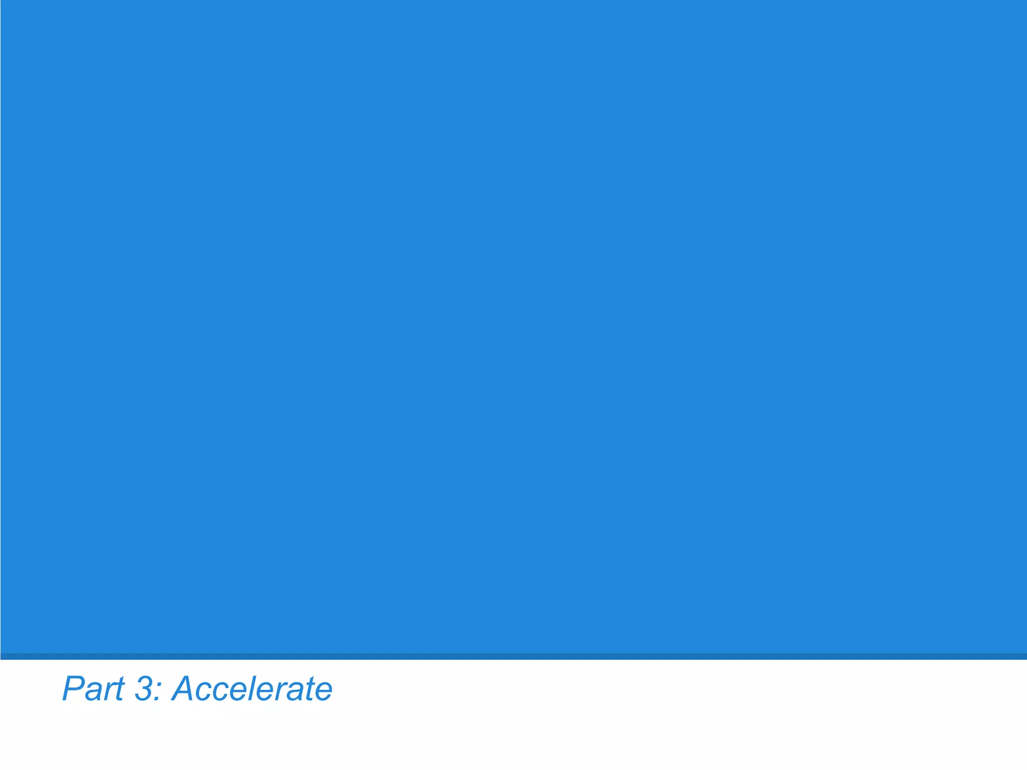 Part 3: Accelerate
 