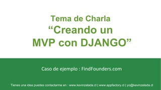 Charla - MVP con django (beta beers)