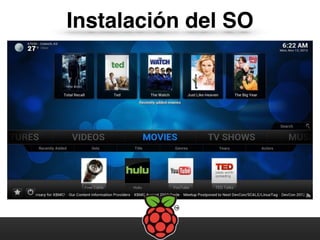 Instalación del SO
 