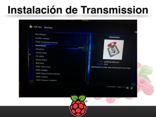 Instalación de Transmission
 