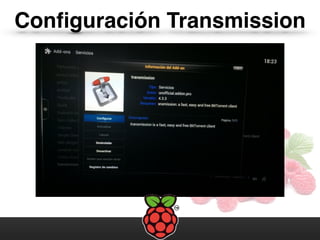 Conﬁguración Transmission
 