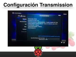 Conﬁguración Transmission
 