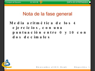 Tercer ejercicio: Lengua Extranjera