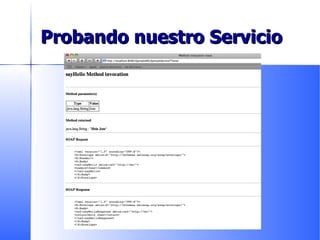 Probando nuestro Servicio 