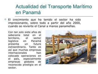 Transporte Marítimo en Panamá