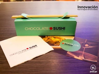 Innovación

hacer el negocio de forma distinta

 