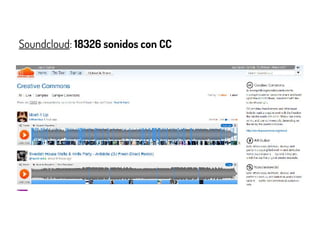 Soundcloud: 18326 sonidos con CC
 