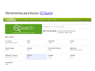 Herramientas para buscar: CC Search
 