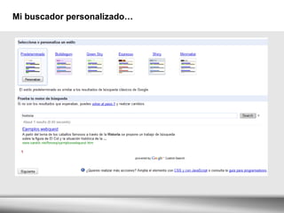 Mi buscador personalizado… 