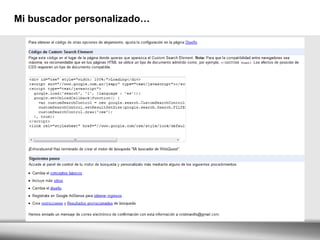 Mi buscador personalizado… 