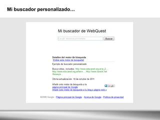 Mi buscador personalizado… 
