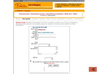 DISEÑO DE UN WEBQUEST
 