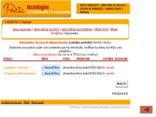 DISEÑO DE UN WEBQUEST
 