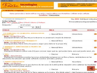 DISEÑO DE UN WEBQUEST
 