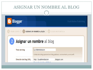 ASIGNAR UN NOMBRE AL BLOG
 