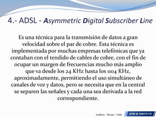 3.- Tipos de DSL - ComparativaInalbon – Rosset - Valle