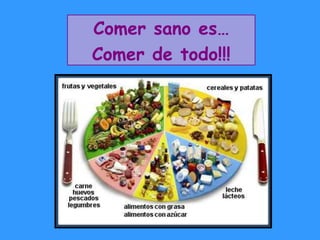 Comer sano es… Comer de todo!!! 